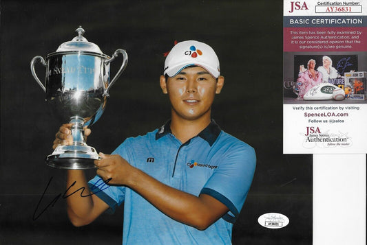 Signed Si Woo Kim PGA Golf Autographed 8x10 Photo #2 with JSA Authentication