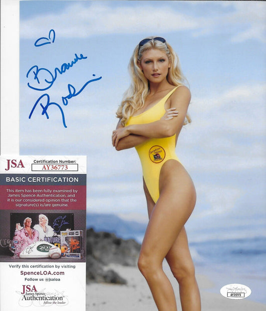Photo signée Brande Roderick Actrice Modèle Baywatch 8x10 #2 avec authentification JSA
