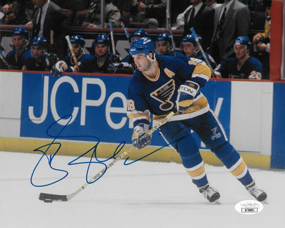 Signed Brendan Shanahan St. Louis Blues 8x10 Photo #3 with JSA Authentication