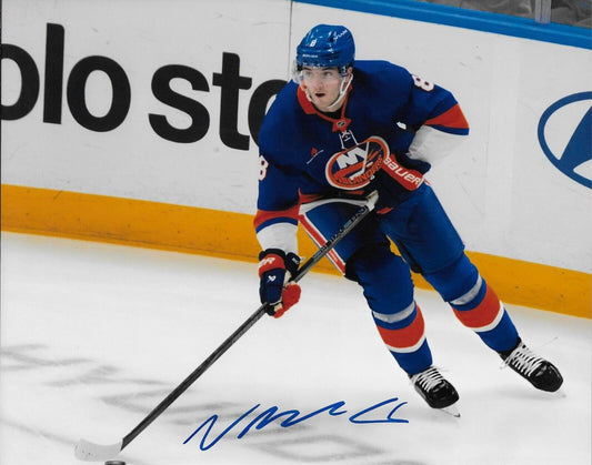Signed Noah Dobson New York Islanders Autographed 8x10 Photo #6 Original