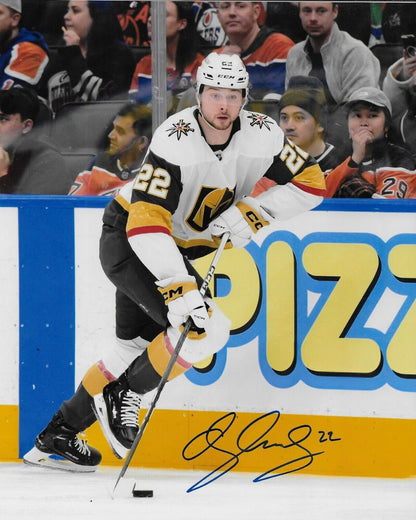 Photo autographiée 8x10 de Cole Schwindt Vegas Golden Knights #1 originale