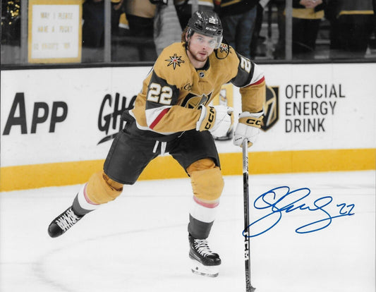 Signed Cole Schwindt Vegas Golden Knights Autographed 8x10 Photo #2 Original