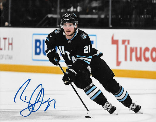 Signed Barrett Hayton Utah Hockey Club Autographed 8x10 Photo #1 Original