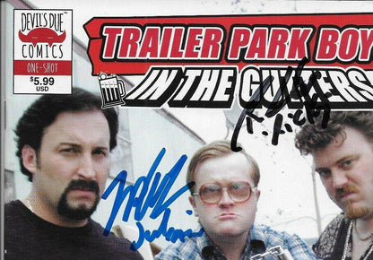 Signed Ricky Julian Bubbles Trailer Park Boys Full Comic Book #3 with JSA