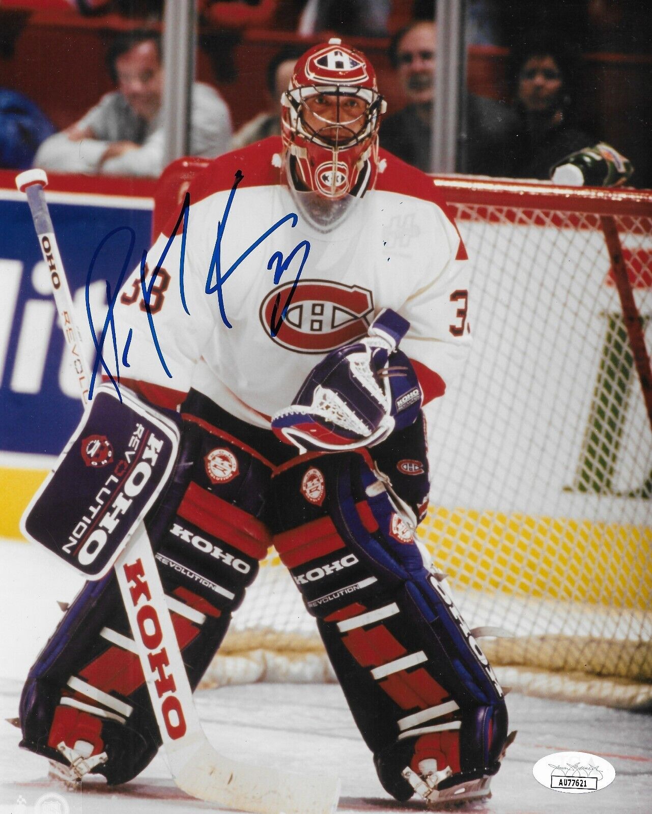 Signed Patrick Roy Montreal Canadiens Hall of Famer 8x10 w JSA Authentication
