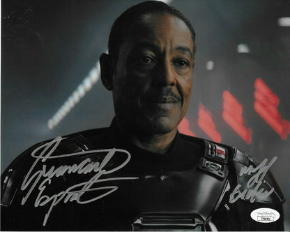 Signed Giancarlo Esposito The Mandalorian 8x10 photo #1 with JSA Authentication