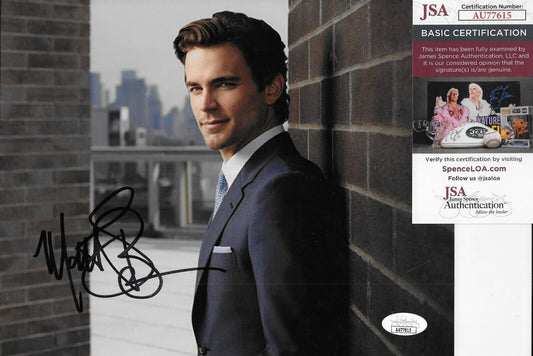Signed Matt Bomer The Last Tycoon Autographed 8x10 Photo #1 w JSA Authentication