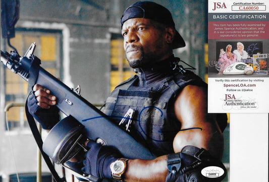 Signed Terry Crews Expendables Autographed 8x10 Photo with JSA Authentication