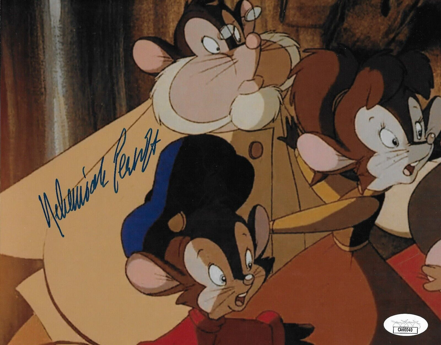 Photo signée Nehemiah Persoff An American Tail 8x10 #3 avec authentification JSA