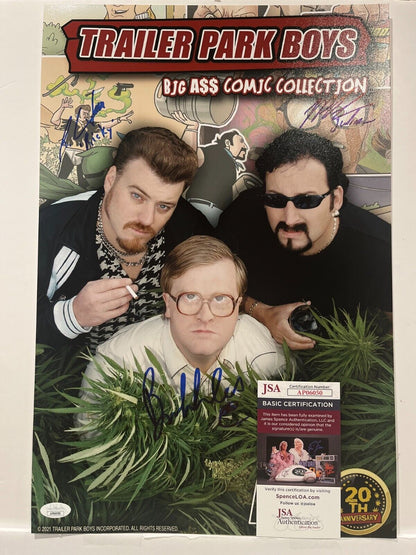 Photo signée Ricky Bubbles Julien Trailer Park Boys Acteur 12x18 JSA