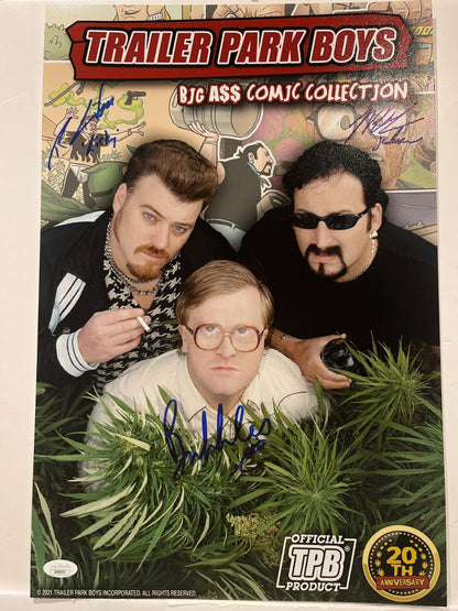Photo signée Ricky Bubbles Julien Trailer Park Boys Acteur 12x18 JSA 2