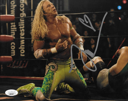 Signed Mickey Rourke The Wrestler Autographed 8x10 Photo #2 w JSA Authentication