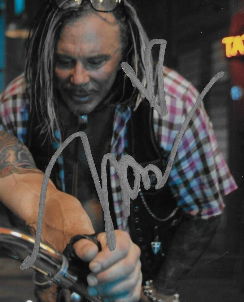 Signed Mickey Rourke The Expendables Autographed 8x10 Photo 3 JSA Authentication