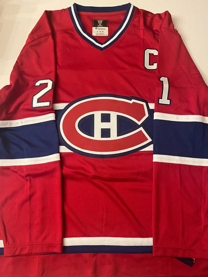 Autographed Fanatics Montreal Canadiens HOF  Guy Carbonneau Jersey JSA 2 Insc