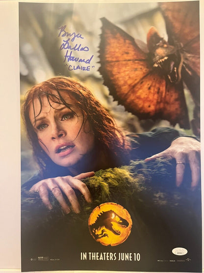 Signed Bryce Dallas Howard Jurassic Park World 12x18 Photo Actress JSA