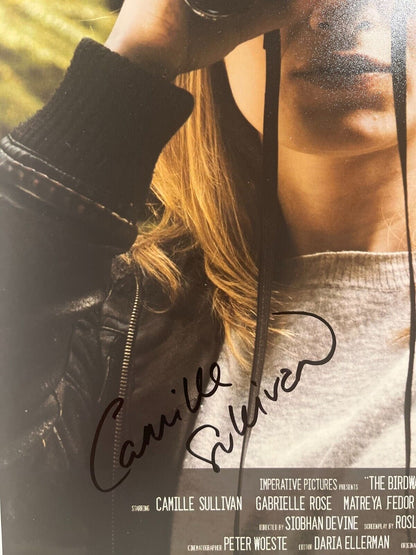 Photo signée Camille Sullivan The Birdwatcher 12x18 Actrice JSA