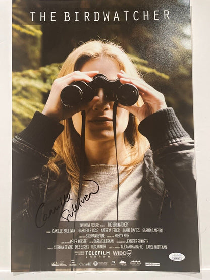 Photo signée Camille Sullivan The Birdwatcher 12x18 Actrice JSA