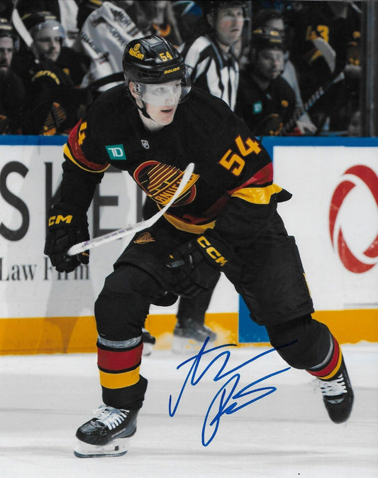 Signed Aatu Raty Vancouver Canucks Autographed 8x10 Photo #2 Original