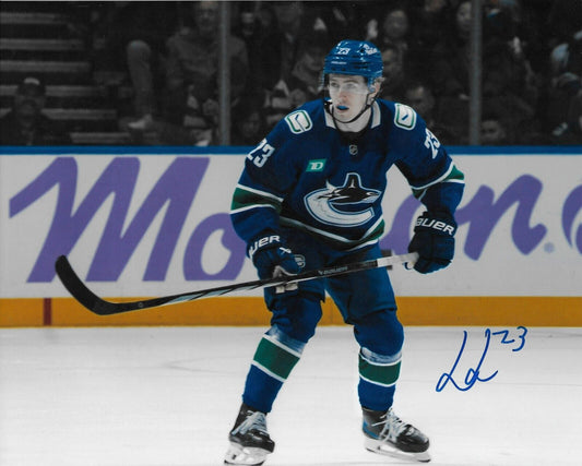 Signed Jonathan Lekkerimaki Vancouver Canucks Autographed 8x10 Photo #4 Original