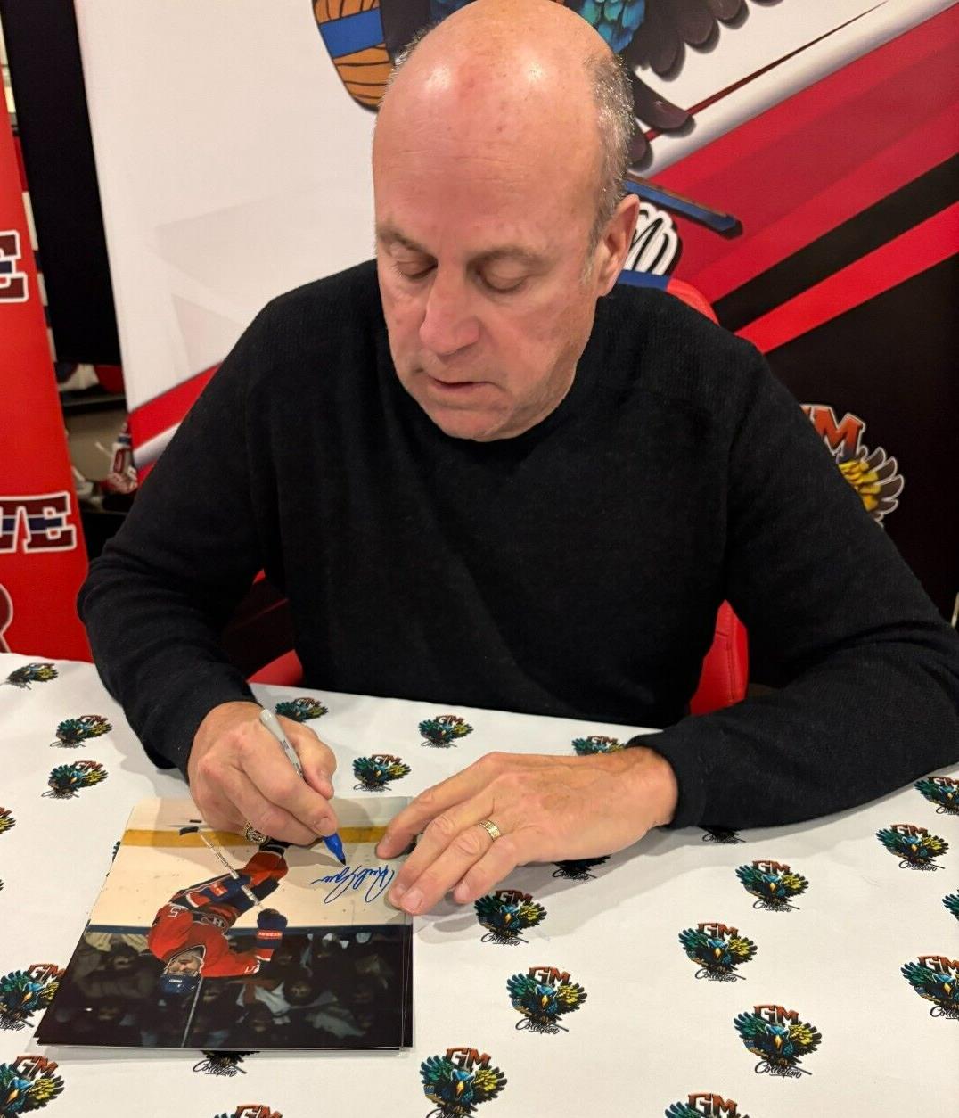 Photo 8x10 de la Coupe 86 signée par Rick Green, Canadiens de Montréal, #2, Signature privée