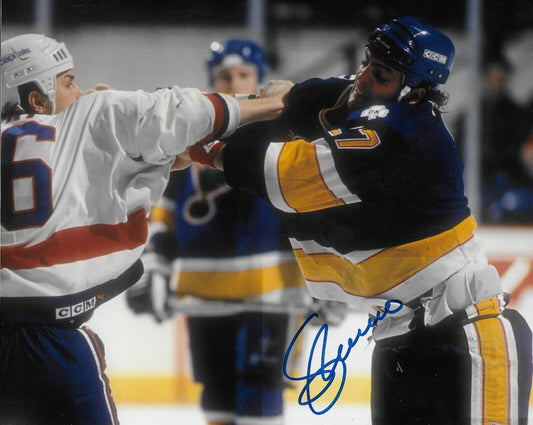 Signed Sergio Momesso St. Louis Blues 8x10 Photo #5 Private Signing Original