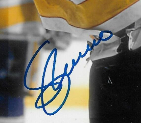 Photo 8x10 signée Sergio Momesso St. Louis Blues #5 Signature privée originale