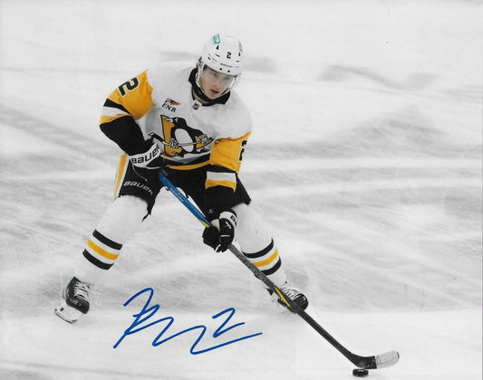 Signed Rutger McGroarty Pittsburgh Penguins Autographed 8x10 Photo #2 Original