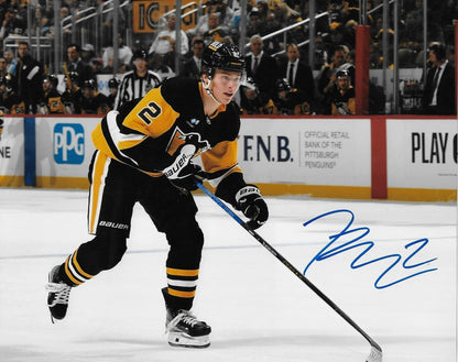 Signed Rutger McGroarty Pittsburgh Penguins Autographed 8x10 Photo #3 Original