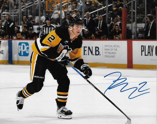 Signed Rutger McGroarty Pittsburgh Penguins Autographed 8x10 Photo #3 Original