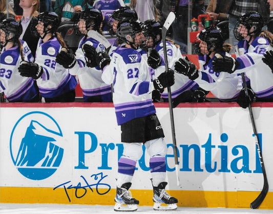 Photo originale signée Taylor Heise PWHL Minnesota Frost Team USA Hockey 8x10 #8