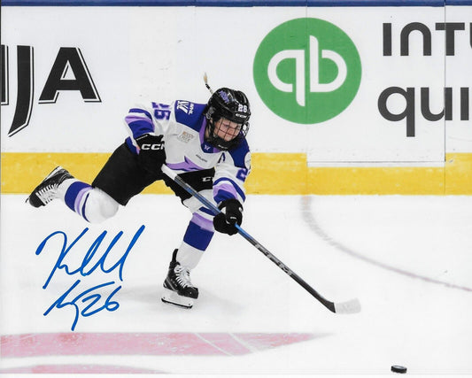Photo originale signée Kendall Coyne Schofield PWHL Minnesota Frost 8x10 #2