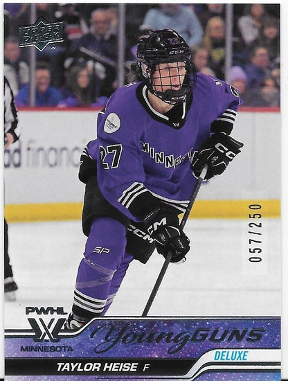 2024-25 Upper Deck PWHL Hockey Taylor Heise Young Guns Deluxe /250 #61 Minnesota