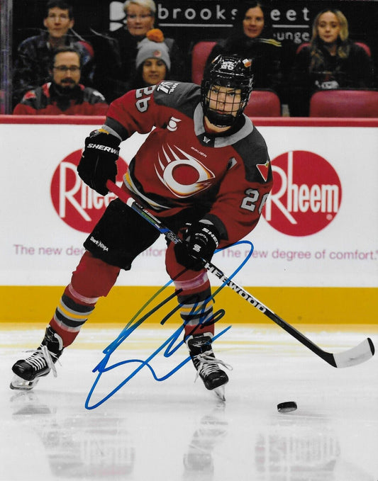Signed Emily Clark PWHL Ottawa Charge Autographed 8x10 Photo #2 Original
