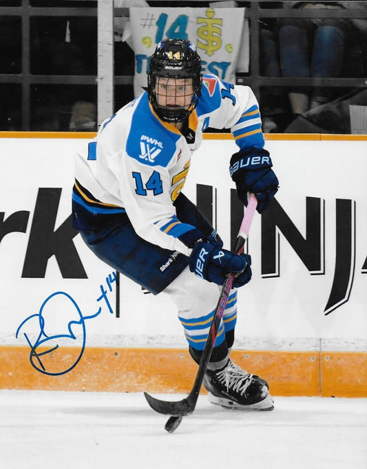 Signed Renata Fast PWHL Toronto Sceptres Autographed 8x10 Photo #5 Original