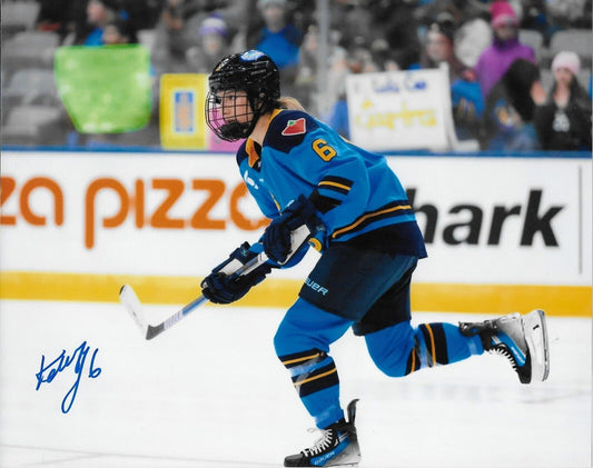 Signed Kali Flanagan PWHL Toronto Sceptres Autographed 8x10 Photo #5 Original