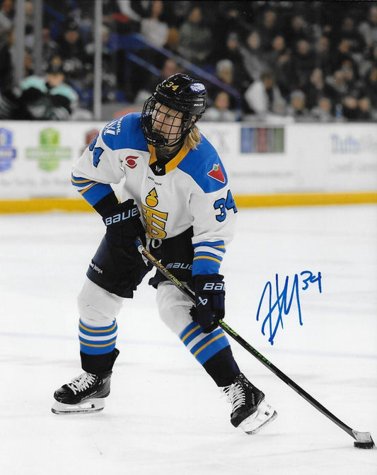 Signed Hannah Miller PWHL Toronto Sceptres Autographed 8x10 Photo #2 Original