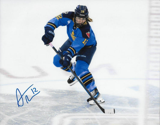 Signed Allie Munroe PWHL Toronto Sceptres Autographed 8x10 Photo #1 Original