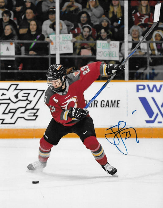 Signed Jocelyne Larocque PWHL Ottawa Charge Autographed 8x10 Photo #1 Original