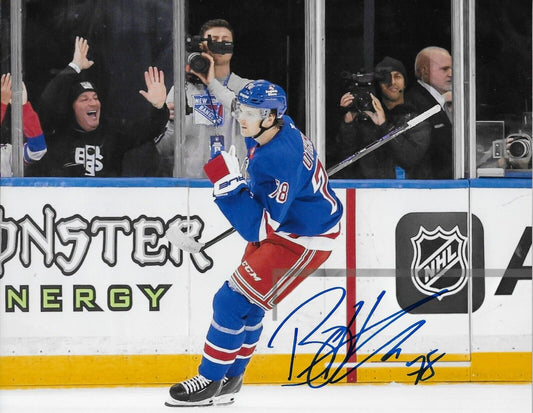 Signed Brennan Othmann  New York Rangers Autographed 8x10 Photo #1 Original