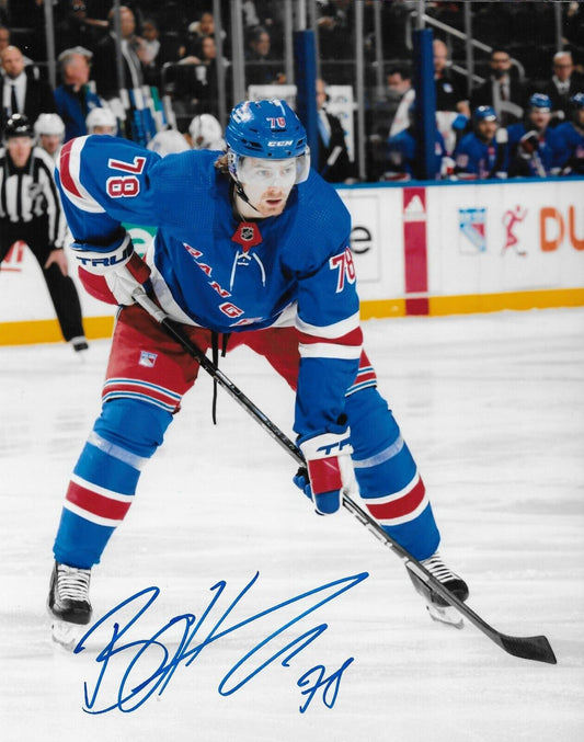 Signed Brennan Othmann  New York Rangers Autographed 8x10 Photo #7 Original