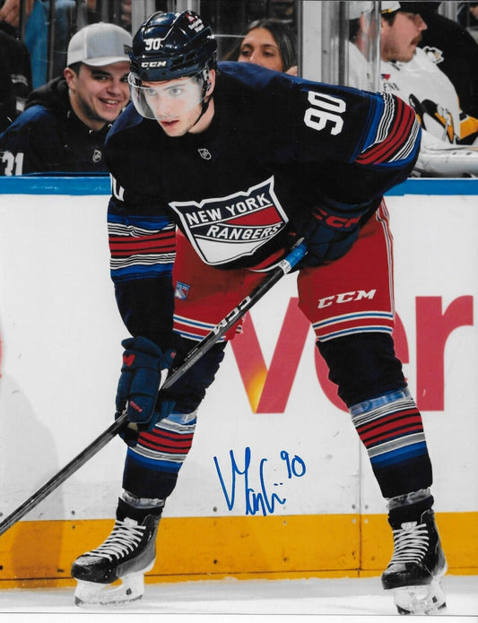 Signed Victor Mancini  New York Rangers Autographed 8x10 Photo #1 Original