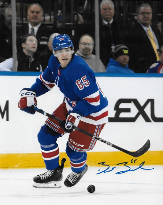 Signed Brett Berard  New York Rangers Autographed 8x10 Photo #1 Original