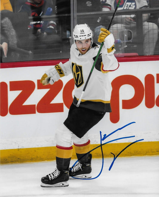 Signed Jake Leschyshyn Vegas Golden Knights Autographed 8x10 Photo #2 Original