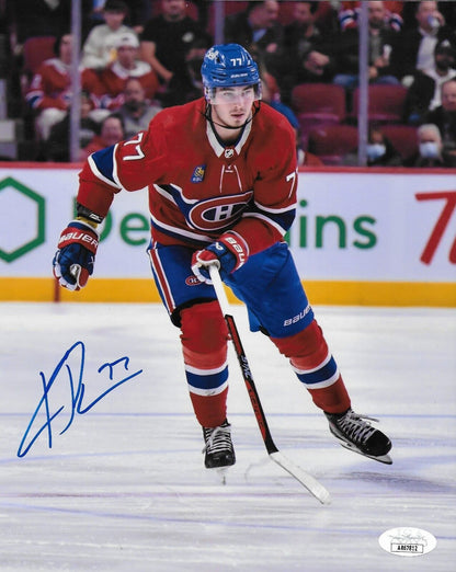 Signed Kirby Dach Montreal Canadiens 8x10 Photo #4 Original w JSA Authentication