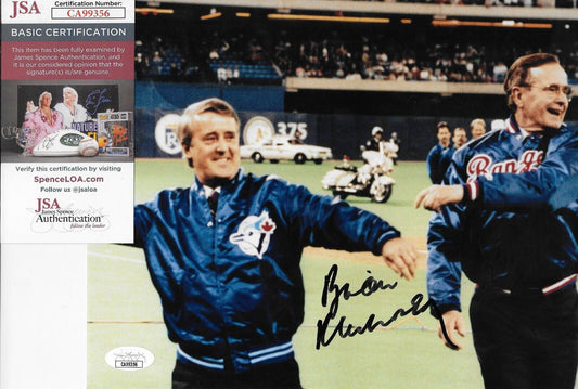 Signed Brian Mulroney Canadian Prime Minister 8x10 Photo with JSA Authentication