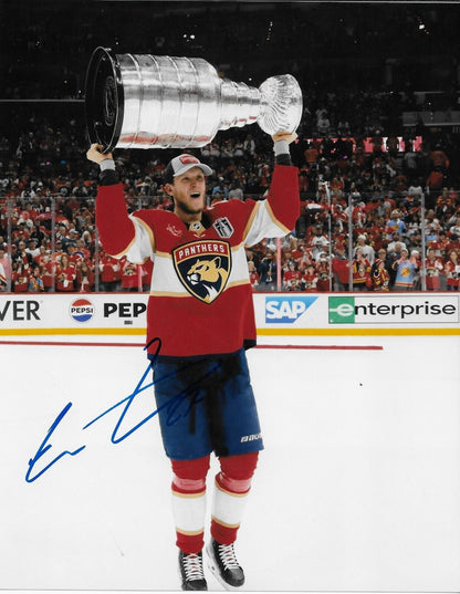 Signed Eetu Luostarinen Florida Panthers Stanley Cup 8x10 Photo #3 Original