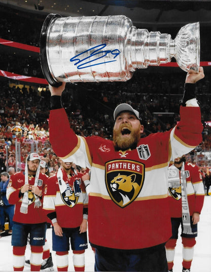 Signed Sam Bennett Florida Panthers Stanley Cup 8x10 Photo #1 Original