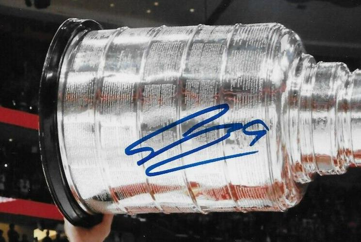 Signed Sam Bennett Florida Panthers Stanley Cup 8x10 Photo #1 Original