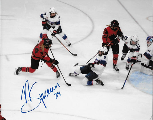Signed Natalie Spooner PWHL Toronto Sceptres Autographed 8x10 Photo #1 Original