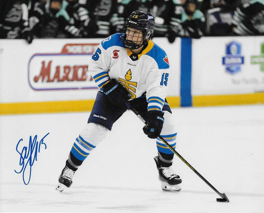 Signed Savannah Harmon PWHL Toronto Sceptres Autographed 8x10 Photo #1 Original